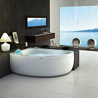 Jacuzzi Aquasoul Offset Aquasystem Ванна 150x100xh57 см, цвет белый AQU-3006-1744 Sx AQU-3006-1744  Sx