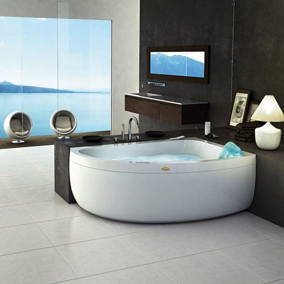 Jacuzzi Aquasoul Offset Ванна 150x100xh57 см, DX, c панелями, цвет белый AQU-3001-2745 Dx