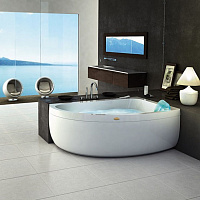 Jacuzzi Aquasoul Offset Ванна 150x100xh57 см, DX, c панелями, цвет белый AQU-3001-2745 Dx