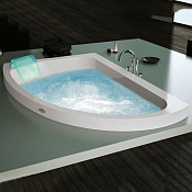 Jacuzzi Aquasoul Offset Ванна 150x100xh57 см, встраиваемая SX, цвет белый/хром AQU-3001-1400 Sx AQU-3001-1400  Sx