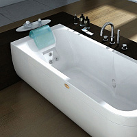 Jacuzzi Aquasoul Ванна 170x70xh57 см, угловая SX, цвет белый/хром AQU-1001-1444 Sx AQU-1001-1444  Sx