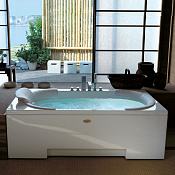 Jacuzzi J-Sha Mi Ванна 180x90xh60 см, DX, смеситель Aura, JSH-1001-2111 Dx