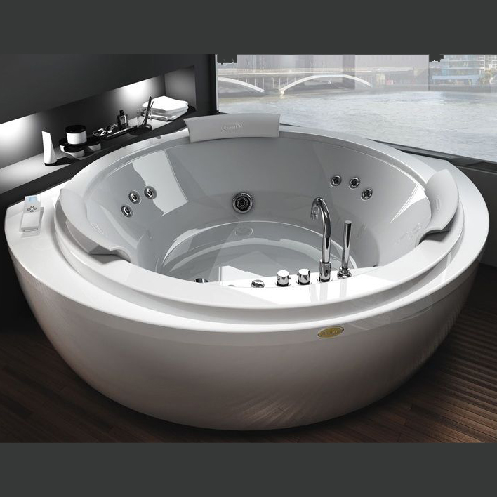 Jacuzzi Nova Corner AQU Ванна 160x160xh66 см, без отверстий под смес., отделка-тик 9Q43-555A