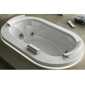 Jacuzzi Opalia Corian Ванна 195x115xh63 см, без отверстий под смес., цвет белый глянц. 9F43592A