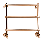 Margaroli Sole 440 Полотенцесушитель водяной для ГВС 43,5х52h (int 37) нижнее, цвет bronze/old brass 4403704OBN