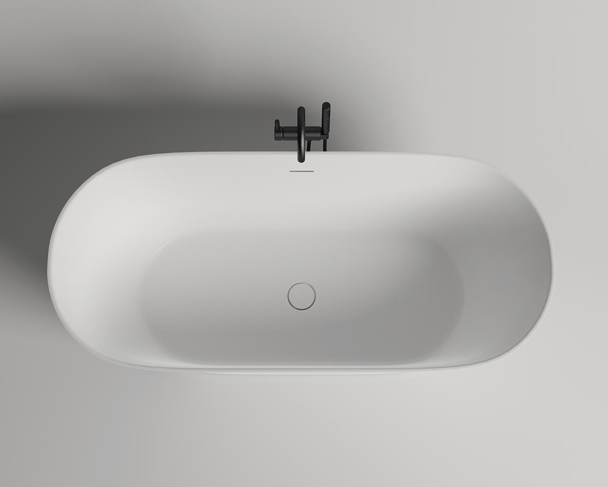Salini Mona Ванна из S-Sense отдельностоящая 180x81,5 см, цвет: RAL полностью глянцевый 102911GF