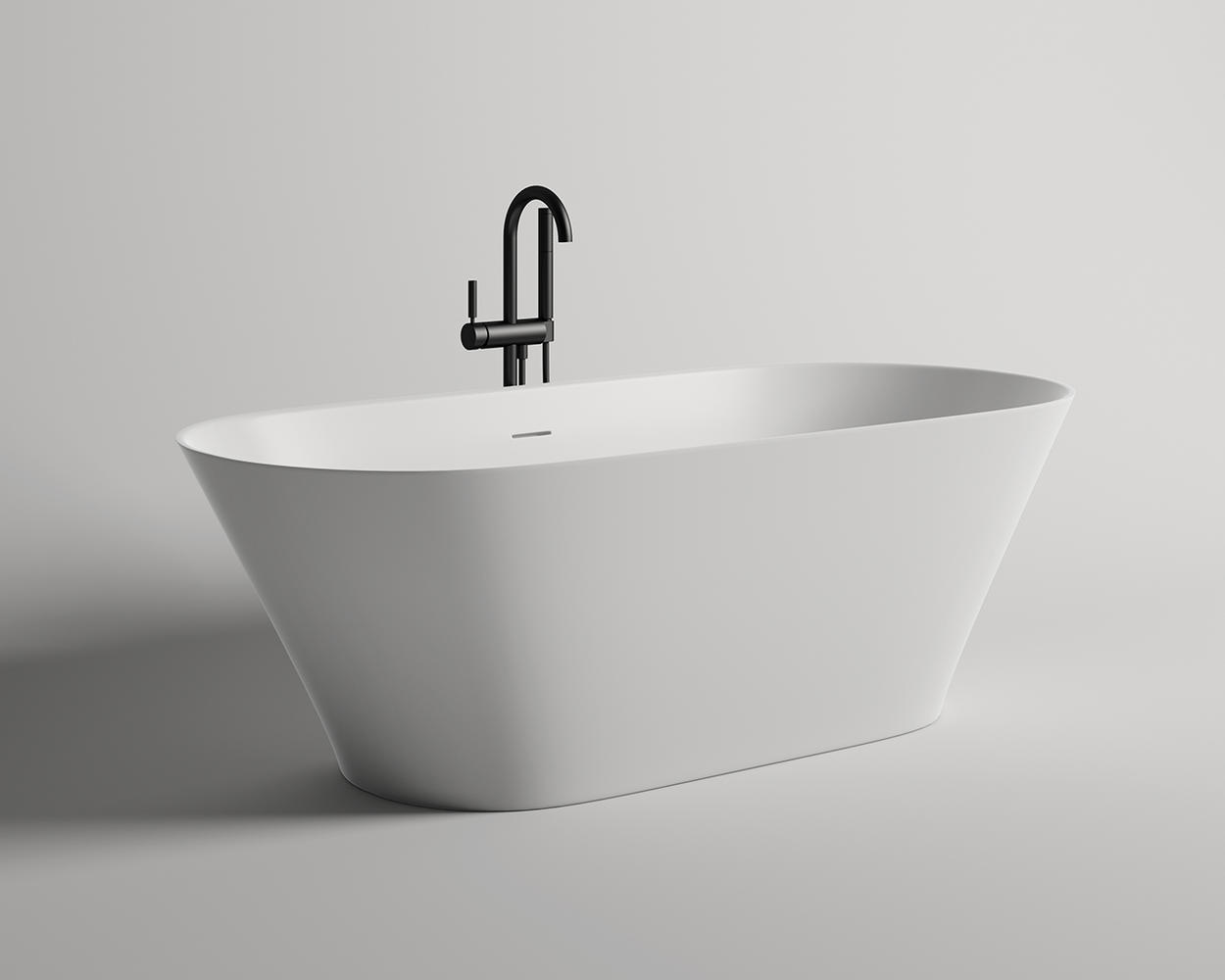 Salini Mona Ванна из S-Sense отдельностоящая 180x81,5 см, цвет: RAL полностью глянцевый 102911GF