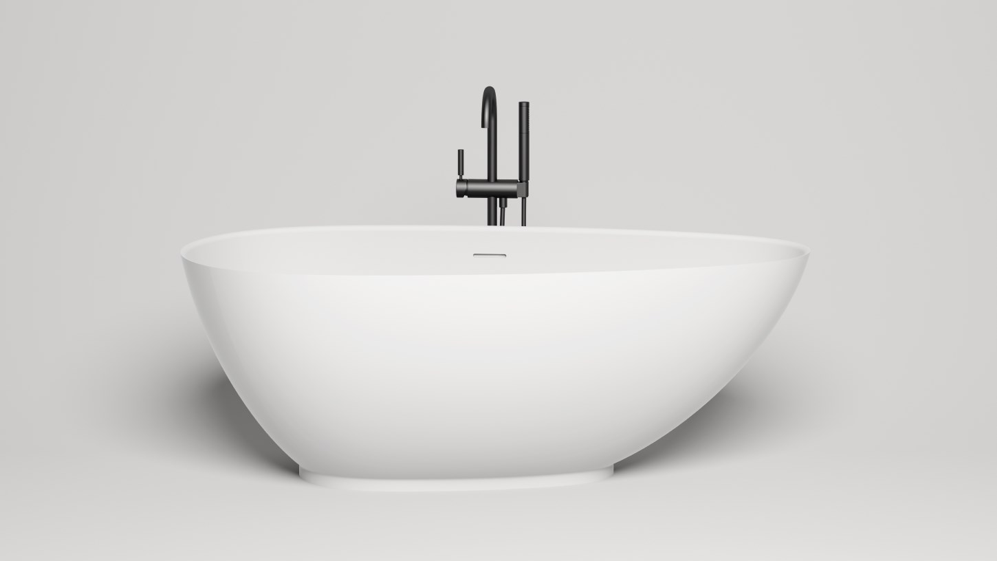 Salini Paola Ванна из S-Stone отдельностоящая 160x77 см, цвет: белый матовый 101511SM