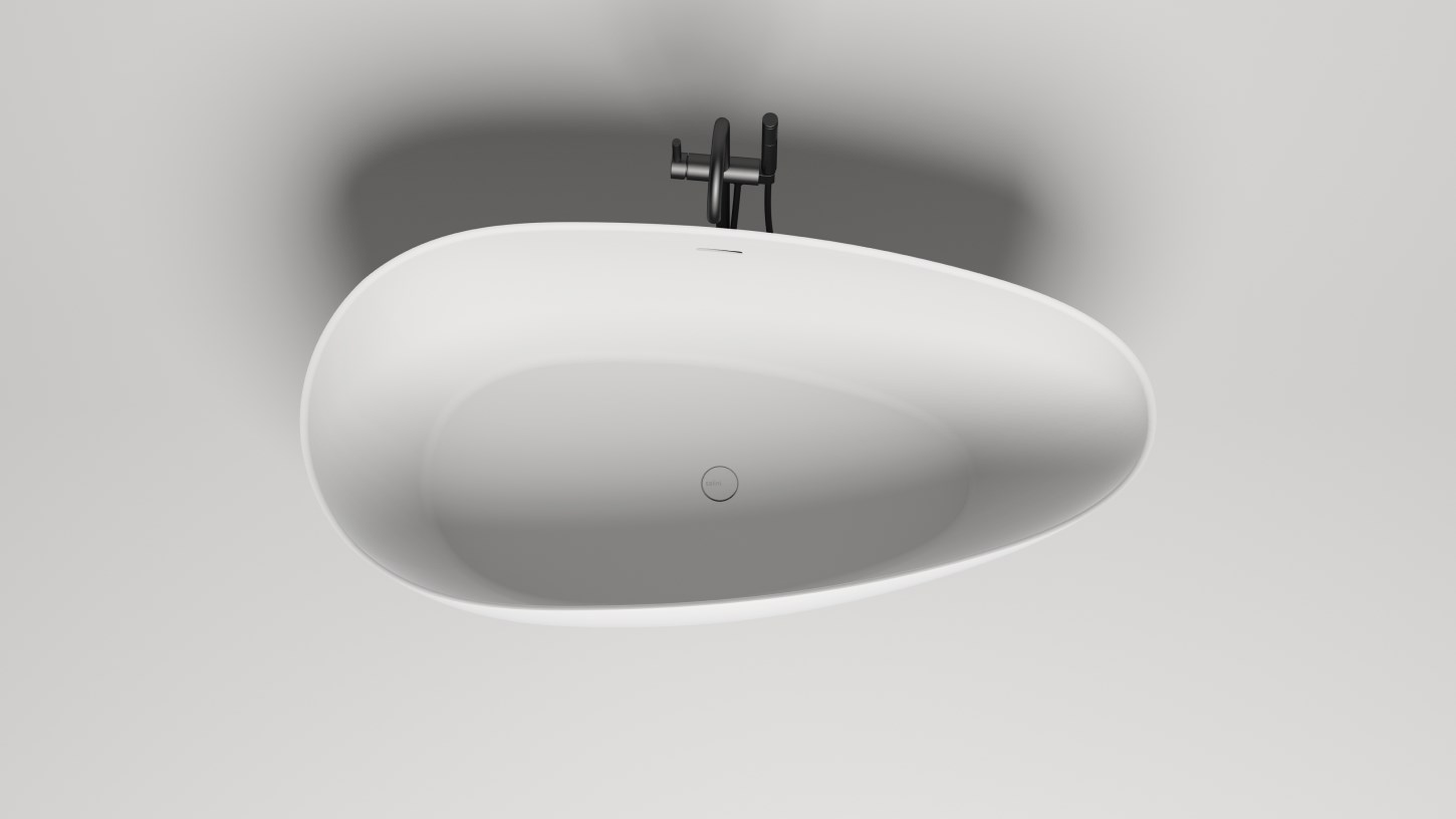 Salini Paola Ванна из S-Stone отдельностоящая 172x82,5 см, цвет: RAL полностью матовый 101512SMF