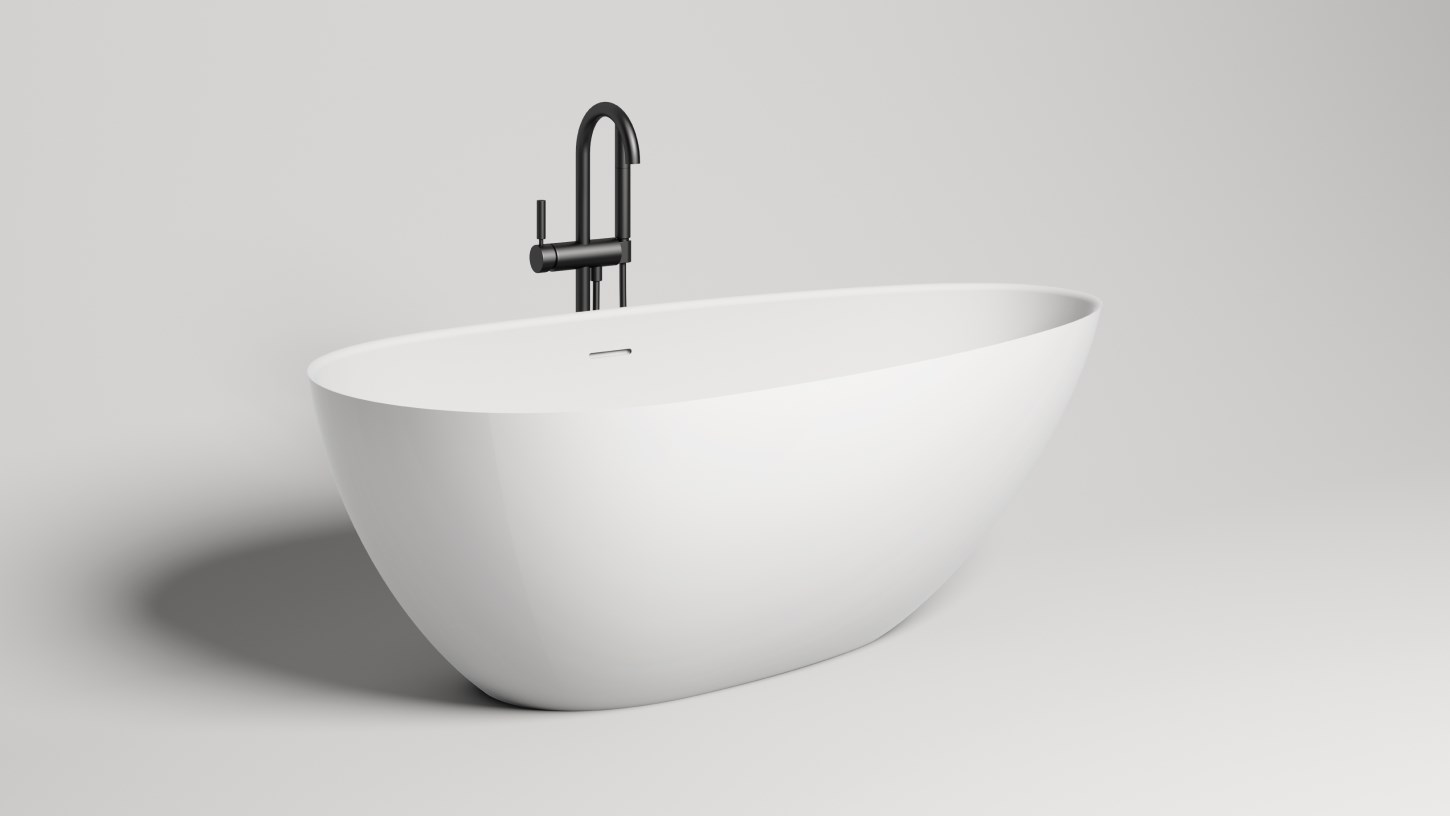 Salini Paola Ванна из S-Sense отдельностоящая 172x82 см, цвет: RAL полностью глянцевый 101612GF