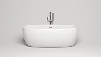 Salini Luce Ванна из S-Stone отдельностоящая 169x87 см, цвет: белый матовый 100121M