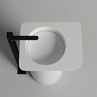 Salini Ninfea 01 S-Stone Раковина напольная 54,5х44,7х85h, цвет белый матовый 130221M