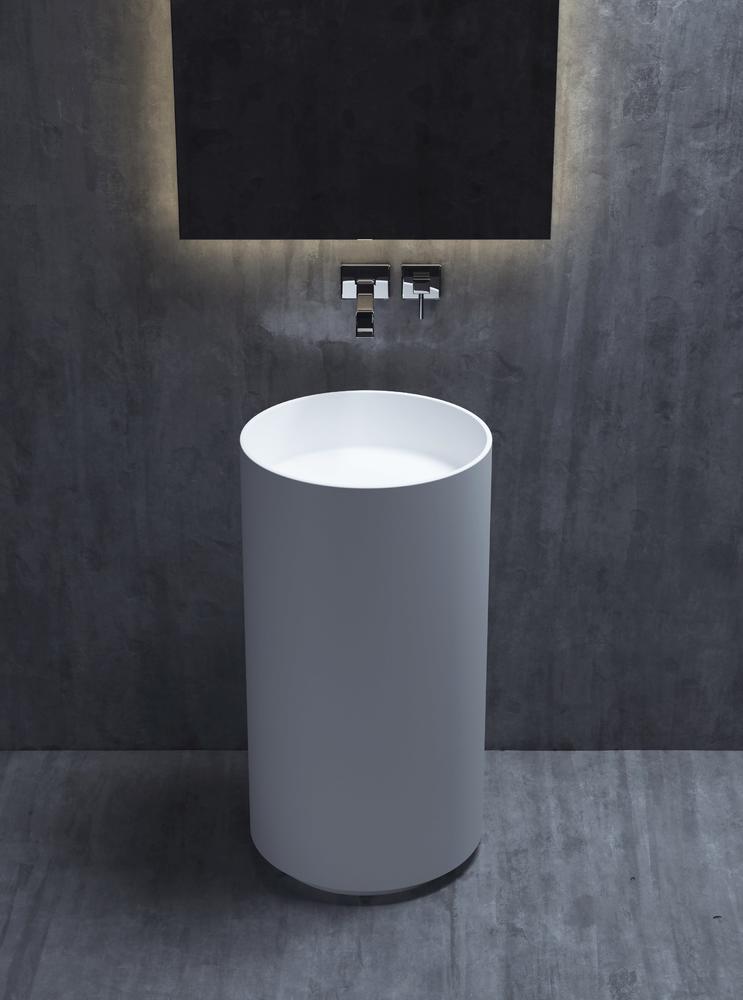 Salini Armonia 01 S-Stone Раковина напольная 45х45х85h, матовый цвет: RAL 130111SMF