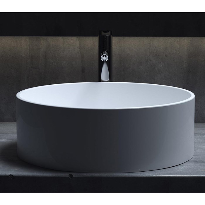 Salini Armonia 02 S-Stone Раковина накладная 45х45х15h, цвет белый матовый 130112SM