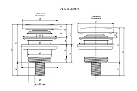 Salini D 402 Донный клапан для ванны из S-Sense, Click-Clack цвет: RAL матовый 152201MF