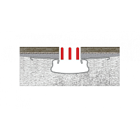 Berges Super Slim Желоб для водостока 43х22h, цвет матовый хром 090077