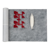 Berges Super Slim Желоб для водостока 53х22h, цвет матовый хром 090078