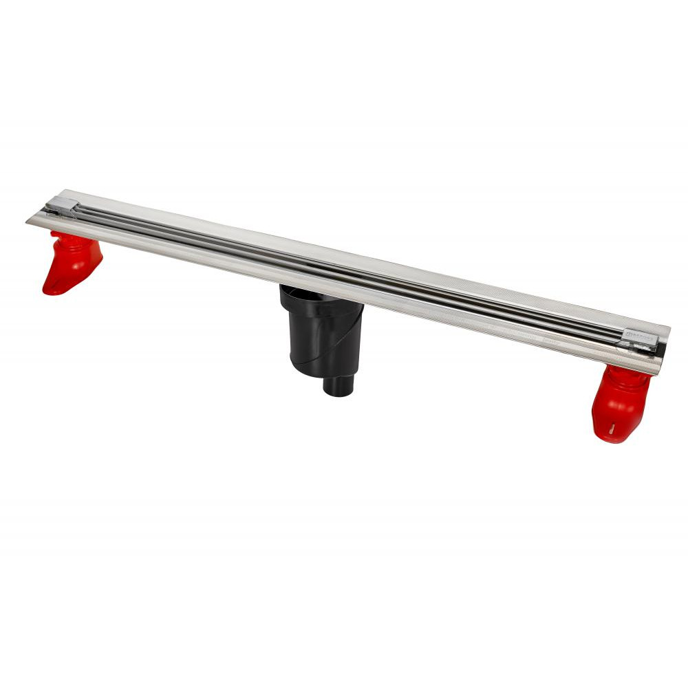 Berges Super Slim Желоб для водостока 83х22h, цвет матовый хром 090054