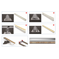 Berges B1 Keramik Желоб для водостока хh, цвет нержавеющая сталь 094018