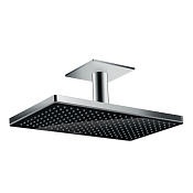 Hansgrohe Rainmaker Select Верхний душ 47x27, 1jet, кронштейн потолочный, цвет:хром/черный матовый 24002600