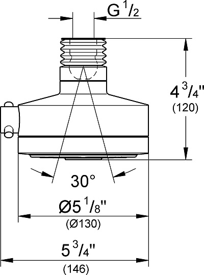 Верхний душ Grohe Relexa Deluxe 130 27530000