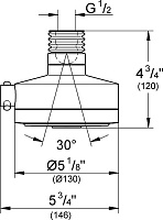 Верхний душ Grohe Relexa Deluxe 130 27530000