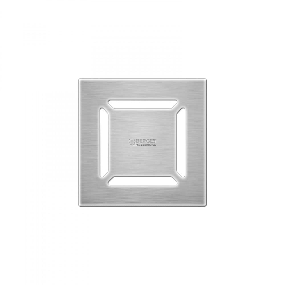 Berges Zentrum Norma Трап водосток 19х21h, цвет матовый хром 090463