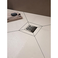 Berges Zentrum Antik Трап водосток 21х15,5h, цвет матовый хром 091365