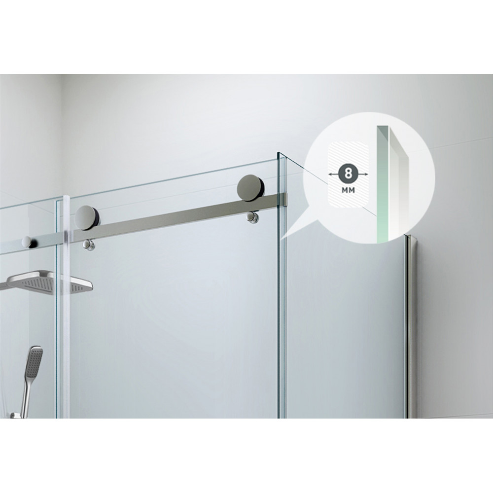 Berges Gelios Душевой уголок 120х195h, цвет хром сильвер 061019