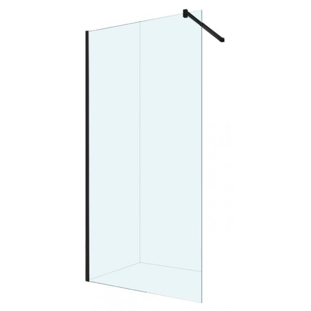 Berges Sky Black Душевая стенка 1100 110х200h, цвет черный матовый 064011