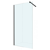 Berges Sky Black Душевая стенка 1100 110х200h, цвет черный матовый 064011