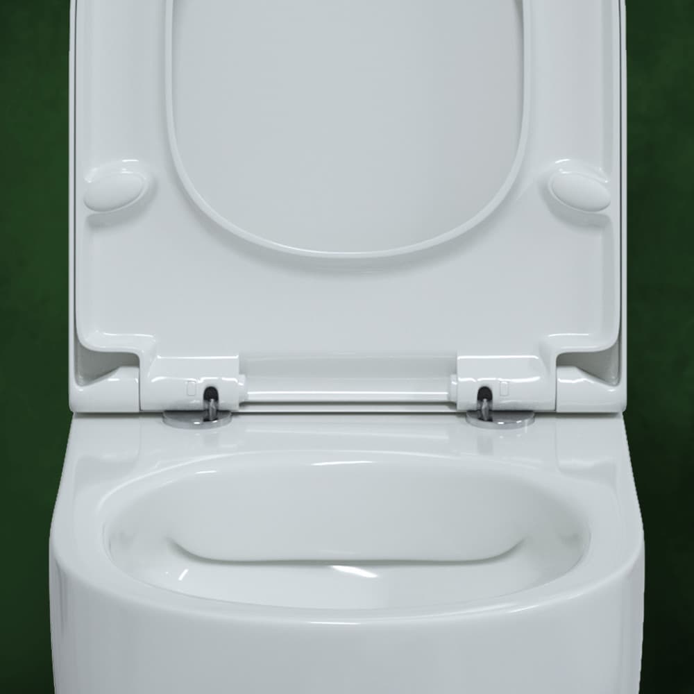 Berges Ego Xl Подвесной унитаз 54х32,5h, с сиденьем, цвет: белый 082124