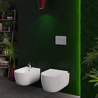 Berges Ego Xl Подвесной унитаз 54х32,5h, с сиденьем, цвет: белый 082124