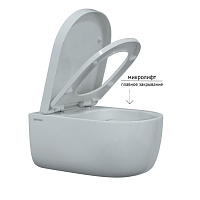 Berges Ego Xl Подвесной унитаз 54х32,5h, с сиденьем, цвет: белый 082124