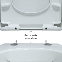 Berges Ego Xl Подвесной унитаз 54х32,5h, с сиденьем, цвет: белый 082124