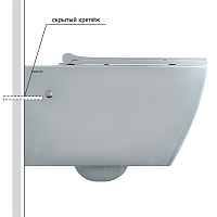 Berges Mascon Подвесной унитаз Rimless 57х37h, цвет белый 082128