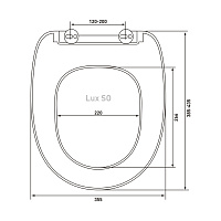 Berges Lux SO Крышка-сиденье с микролифтом 42х5h, цвет белый 010603