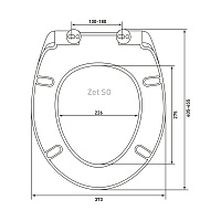 Berges Zet SO Крышка-сиденье с микролифтом 44х4h, цвет белый 010503