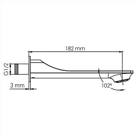 Wasserkraft Aisch Настенный излив для душа A174