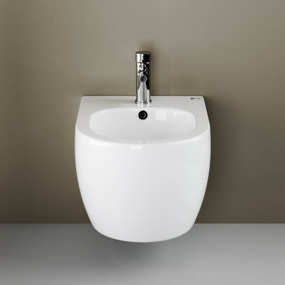 Ceramica Nova Play Биде подвесное 37х49 см, c переливом, цвет: белый глянцевый CN3002