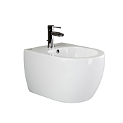 Ceramicanova Play Биде подвесное 37х49 см, c переливом, цвет: белый глянцевый CN3002