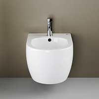 Ceramica Nova Play Биде подвесное 37х49 см, c переливом, цвет: белый глянцевый CN3002