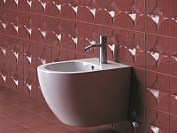 Ceramicanova Forma Биде подвесное 37х48 см, c переливом, цвет: белый глянцевый CN3010