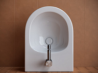 Ceramicanova Forma Биде подвесное 37х48 см, c переливом, цвет: белый глянцевый CN3012