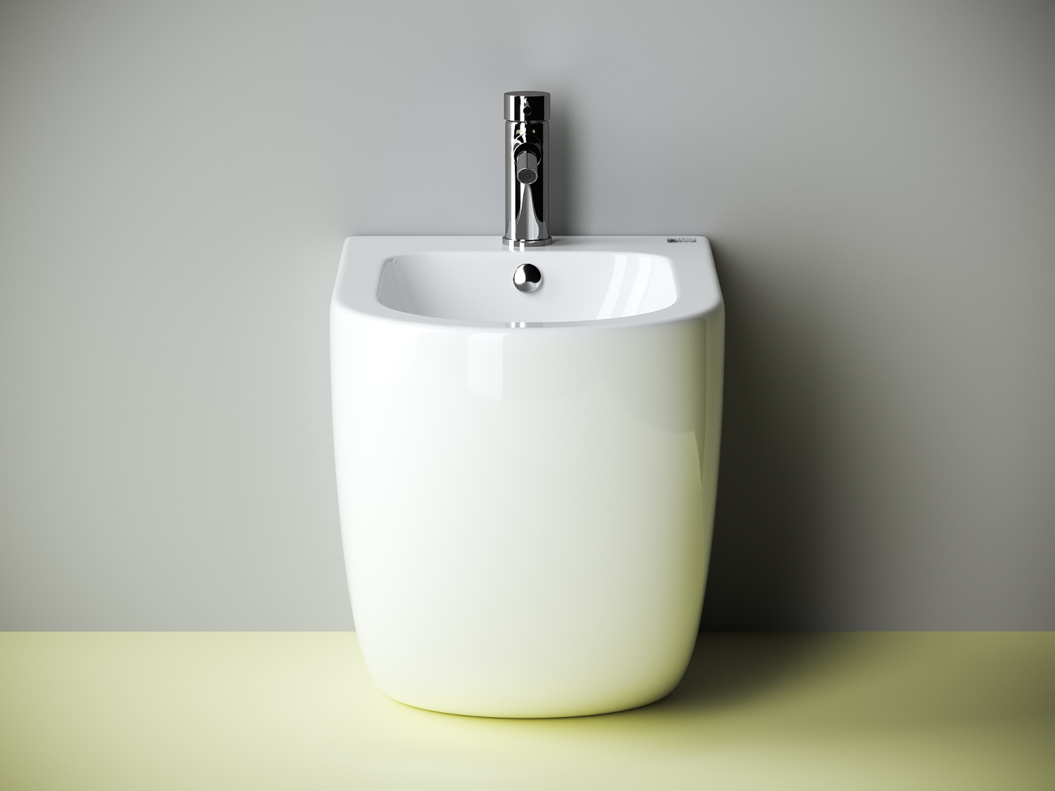 Ceramica Nova Metropol Биде напольное 36х57 см, c переливом, цвет: белый глянцевый CN4005