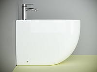 Ceramica Nova Metropol Биде напольное 36х57 см, c переливом, цвет: белый глянцевый CN4005