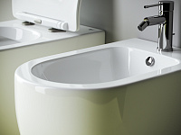 Ceramica Nova Metropol Биде напольное 36х57 см, c переливом, цвет: белый глянцевый CN4005