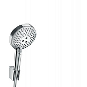 Hansgrohe Raindance Select S Душевой гарнитур: лейка 3 режима, держатель, шланг 125 см, цвет: хром 27669000