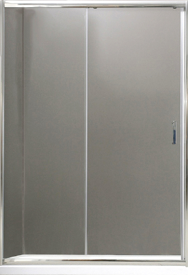 BelBagno Uno Душевая дверь в нишу 125х185h, стекло матовое UNO-BF-1-125-P-Cr