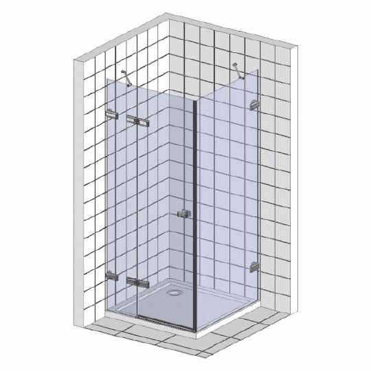 Душевой уголок Wasserkraft Berkel  100x100 см 48P19